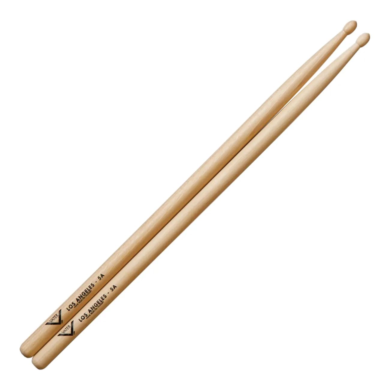 Vater 5A Hickory Drumsticks Pair, Wood Tip | Well-Balanced, Fast Attack (70-120 chars) — 5A