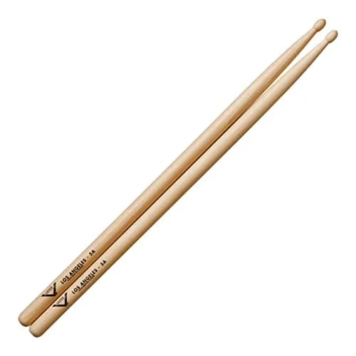 Vater 5A Hickory Drumsticks Pair, Wood Tip | Well-Balanced, Fast Attack (70-120 chars) thumbnail 1