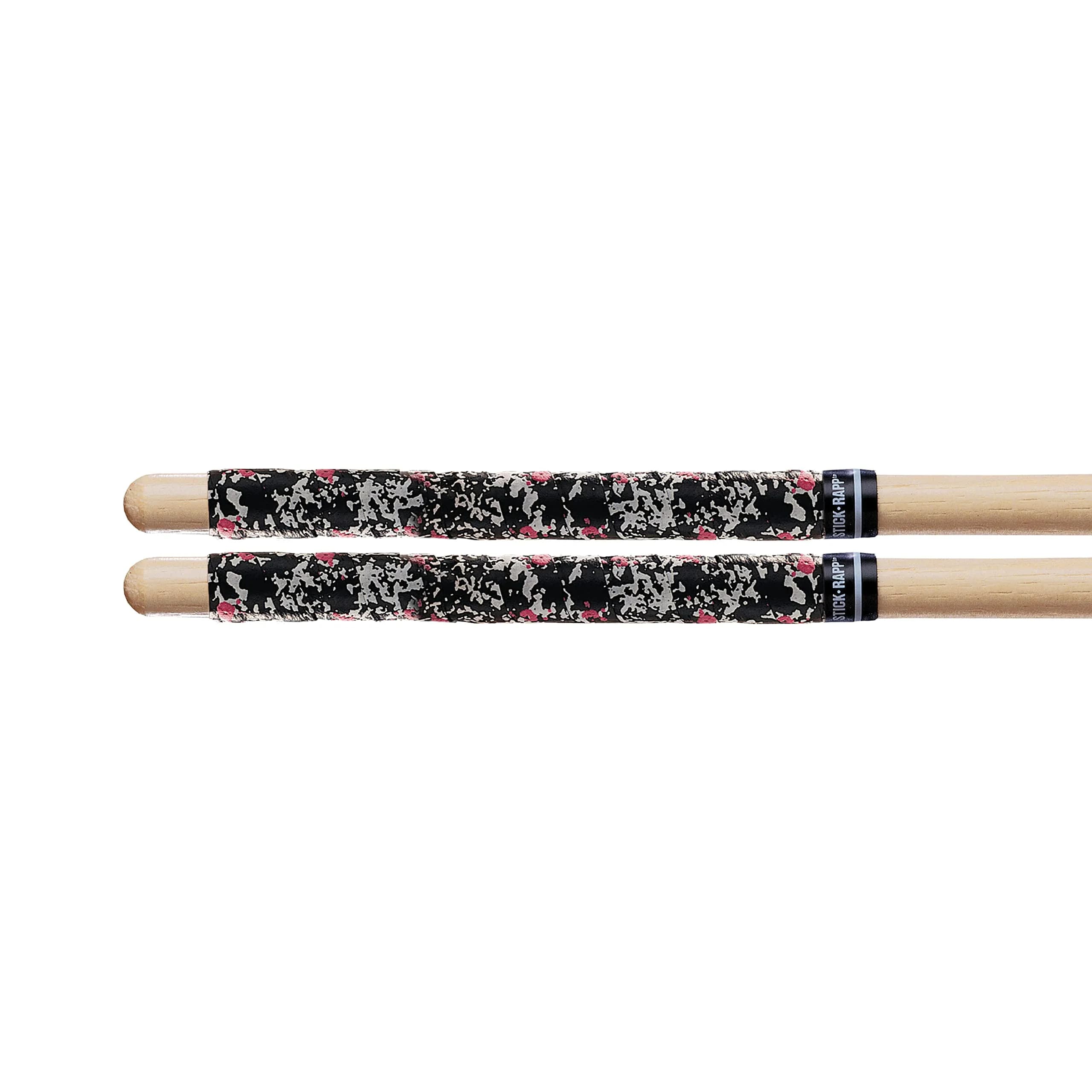 ProMark SR3BLA Stick Rapp Drumstick Wrap, Black Splatter | Non-Slip Grip for Heavy Hitting - main product image