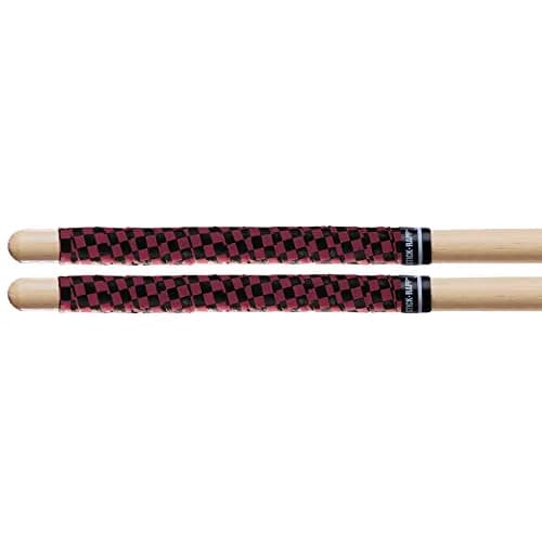 ProMark SRCR Stick Rapp Drumstick Wrap, Checkerboard Red/Black | Absorbs Shock & Provides Non-Slip Grip thumbnail 1