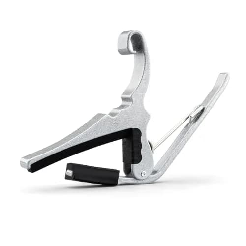 Kyser Quick-Change KG6SA Guitar Capo for 6-String Acoustic Guitars, Silver | Professional Quality Aluminum thumbnail 2