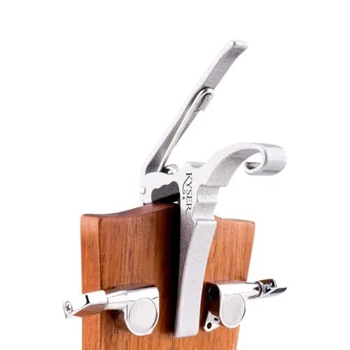 Kyser Quick-Change KG6SA Guitar Capo for 6-String Acoustic Guitars, Silver | Professional Quality Aluminum thumbnail 4