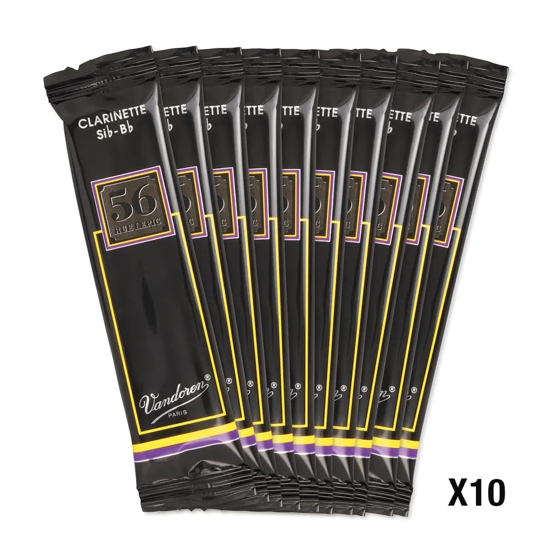 Vandoren 56 Rue Lepic Bb Clarinet Reeds Strength 2.5, Box of 10 | Rich, Centered, Pure Sound - view 3