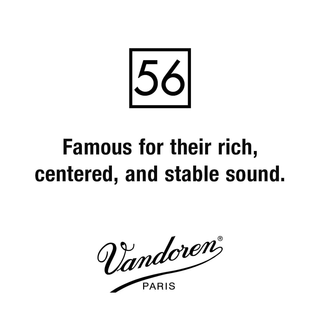 Vandoren 56 Rue Lepic Bb Clarinet Reeds #3.5+ (10-Pack) | Rich, Centered, Pure Sound - view 2