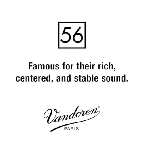 Vandoren 56 Rue Lepic Bb Clarinet Reeds #3.5+ (10-Pack) | Rich, Centered, Pure Sound thumbnail 2