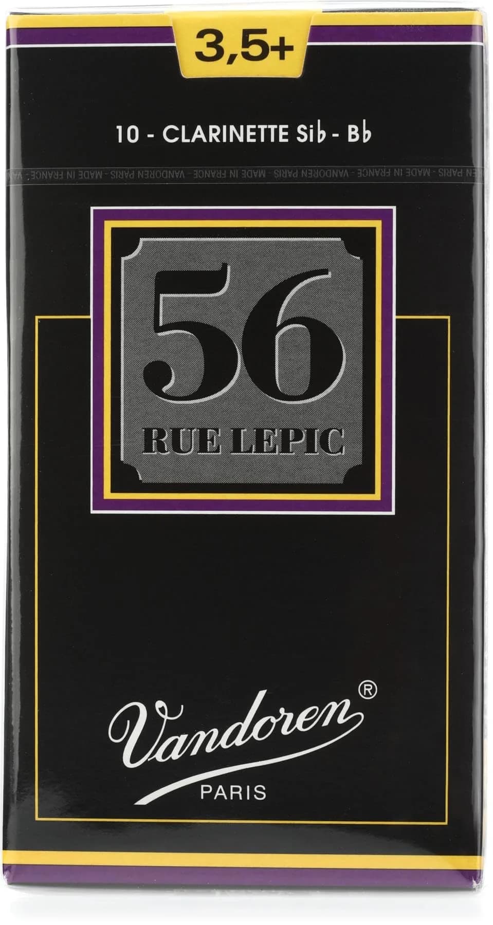 Vandoren 56 Rue Lepic Bb Clarinet Reeds #3.5+ (10-Pack) | Rich, Centered, Pure Sound - view 4