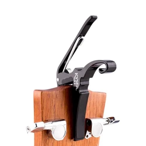 Kyser Quick-Change Guitar Capo for 6-string Acoustic Guitars, Black, KG6BA | One-Handed Pitch Transposition thumbnail 4