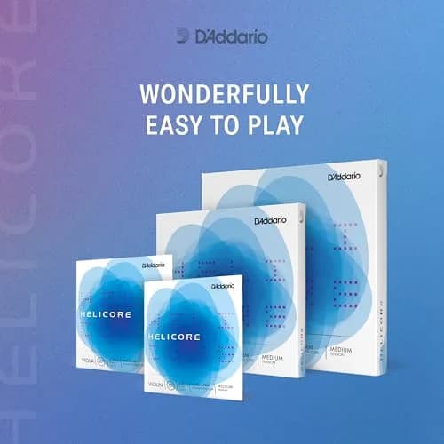 D'Addario Helicore Orchestral Bass String Set, 3/4 Scale, Medium Tension | Synthetic Zyex Core for Rich, Stable Tone (70-120 chars) thumbnail 2