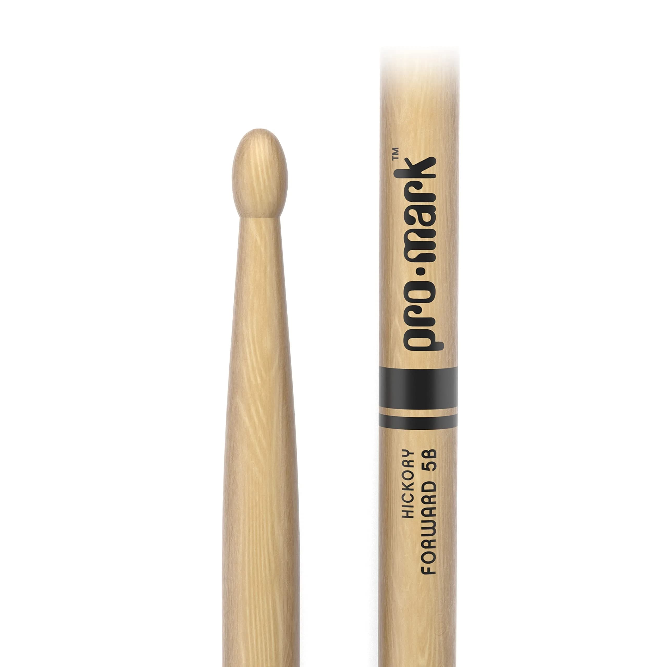 ProMark American Hickory Classic 5B Drumsticks, Wood Tip, 16" Length (0.590" Diameter) - view 2