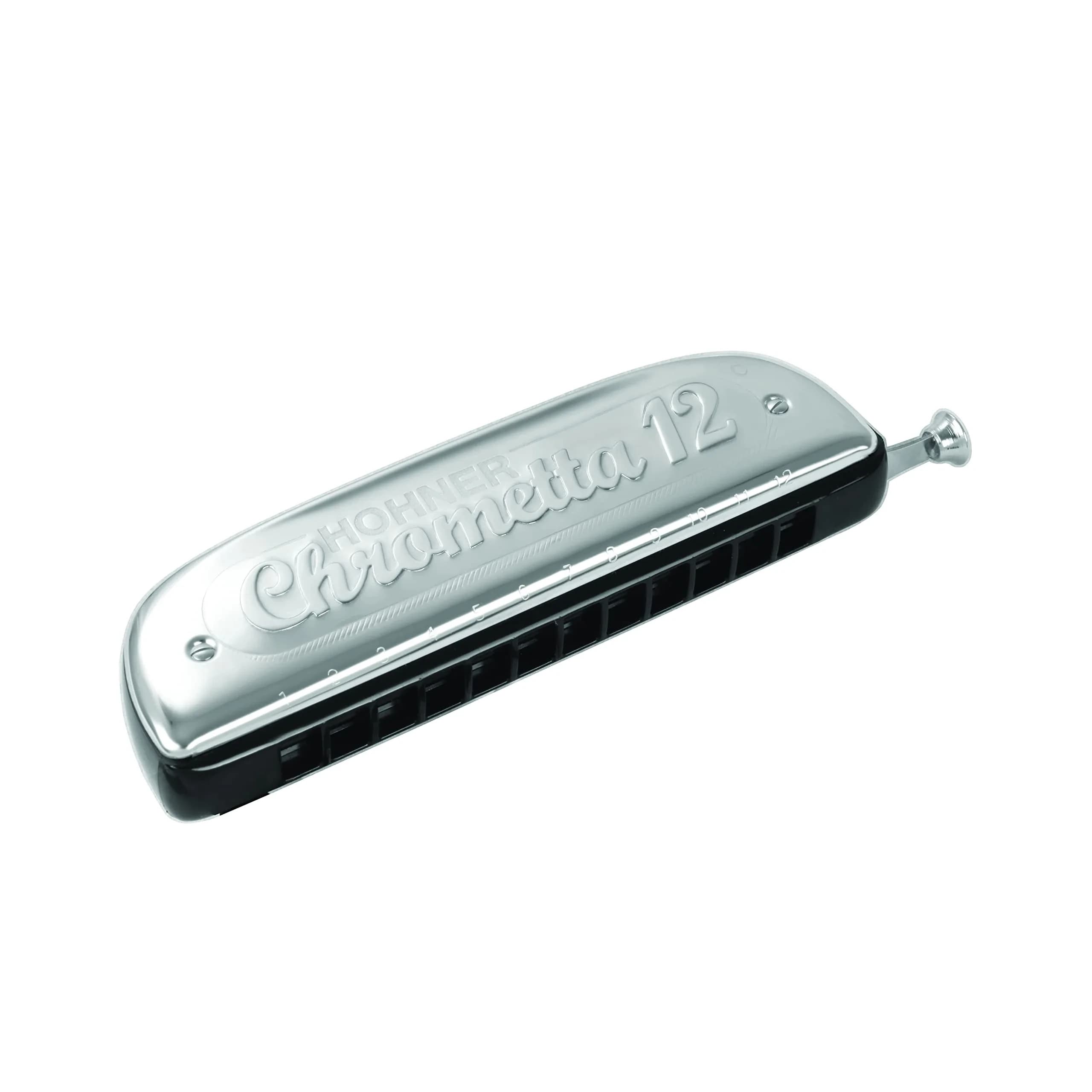 Hohner Chrometta 12 Chromatic Harmonica, Key of G | 3 Octave Range
