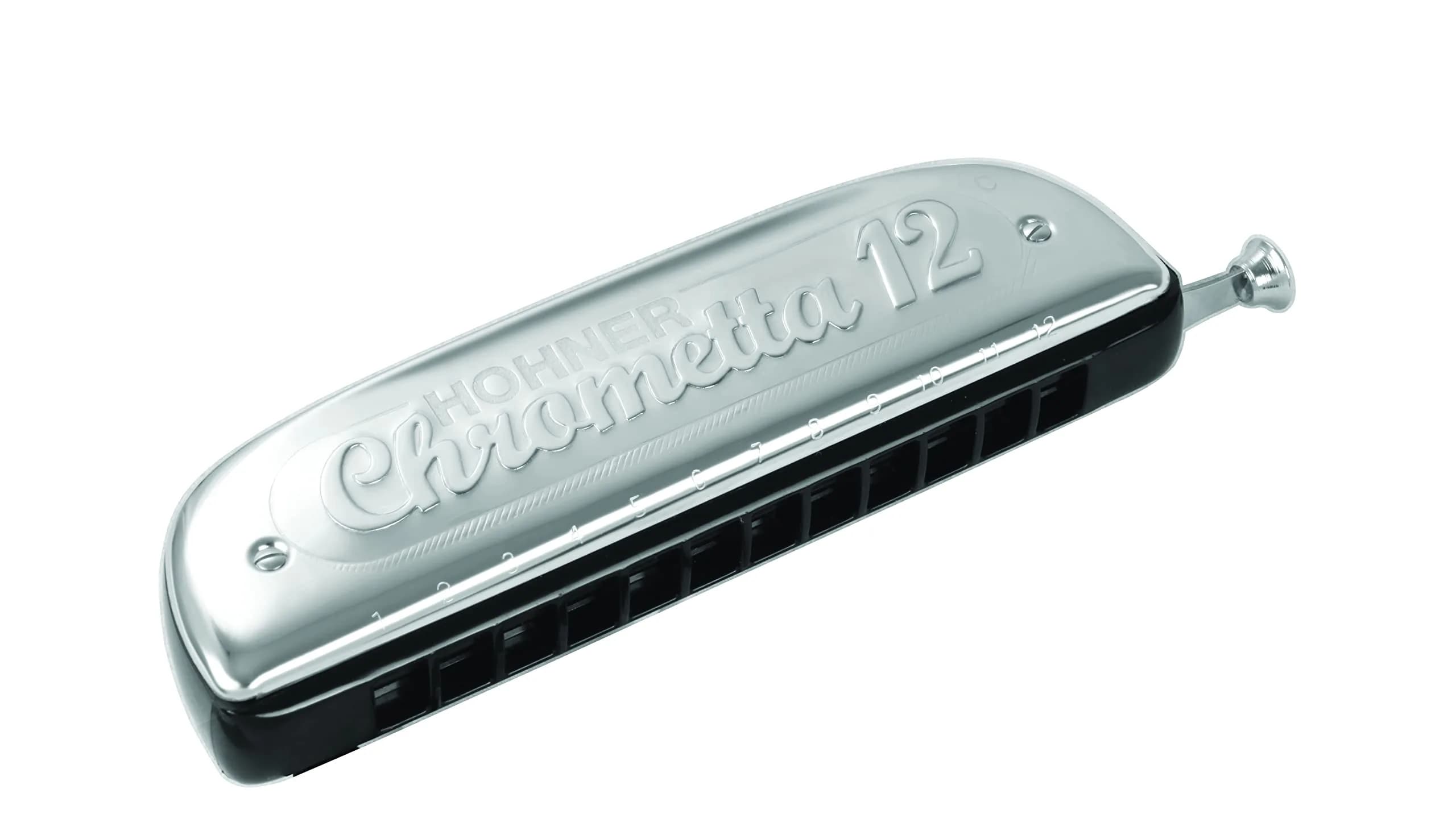 Hohner Chrometta 12 Harmonica in C | 3-Octave Range, Beginner-Friendly — Stainless steel