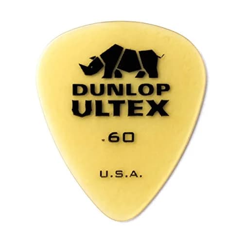 Jim Dunlop Ultex® Standard Pick .60MM | Durable, Bright Tone for Guitar & Bass (70-120 chars) thumbnail 1