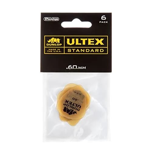 Jim Dunlop Ultex® Standard Pick .60MM | Durable, Bright Tone for Guitar & Bass (70-120 chars) thumbnail 2