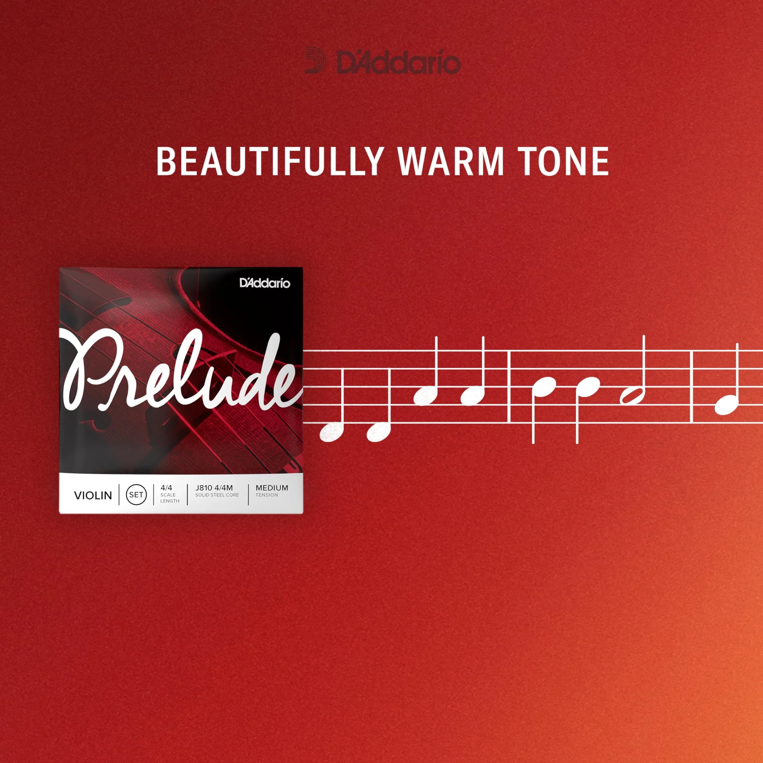 D'Addario Prelude Violin Single E String, 3/4 Scale, Medium Tension | Educator's Choice for Warm Tone & Durability - view 4