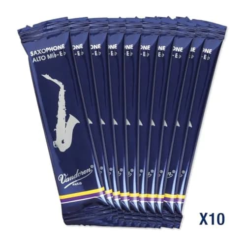 Vandoren Alto Sax Traditional Reeds Strength 4 (10-Pack) | High Response for All Registers thumbnail 3