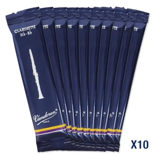 Vandoren CR105 Bb Clarinet Traditional Reeds Strength 5; Box of 10 | Authentic USA Import thumbnail 3