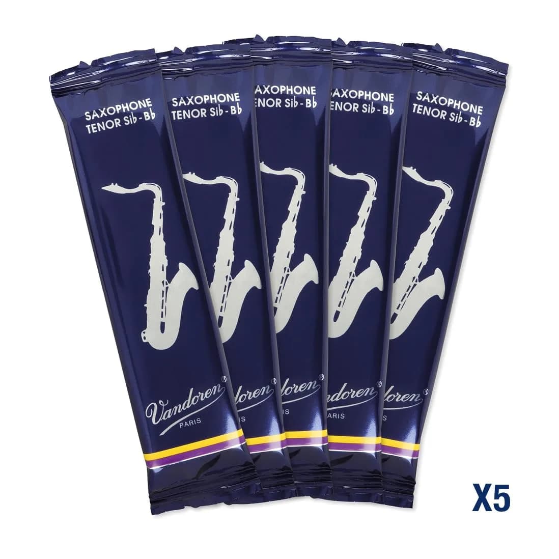 Vandoren Traditional Tenor Sax Reeds Strength 3.5 (5-Pack) | Premium Cane for Rich Tone - view 4