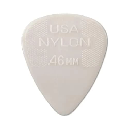 Jim Dunlop Nylon Standard Guitar Picks 0.46mm (12-Pack) | Warm Tones & Smooth Release thumbnail 1