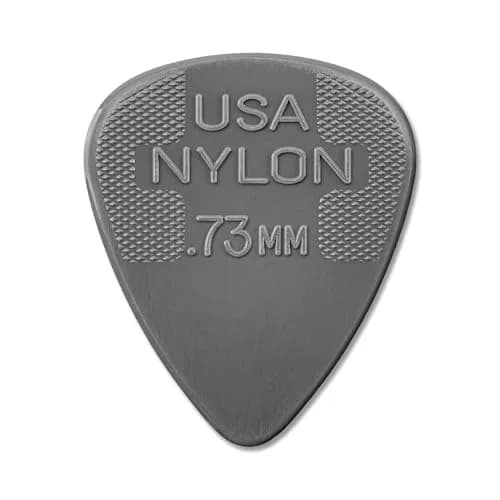 Jim Dunlop Nylon Standard Pick .38MM - 24 Pack | Thin Gauge for Precision Playing — Gray