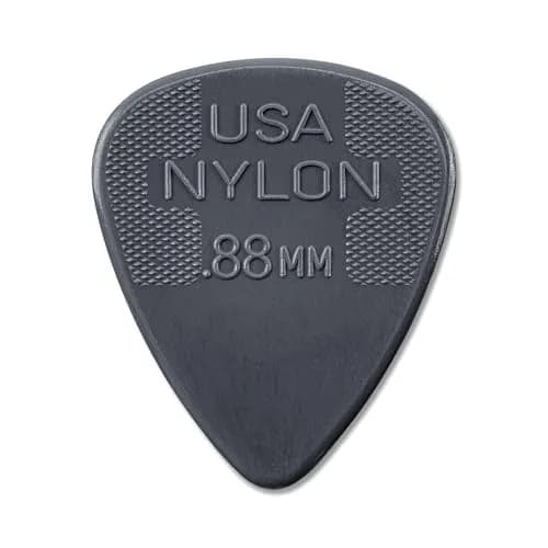 Jim Dunlop Nylon Standard Pick .88MM | Durable, Flexible Guitar & Bass Pick for India thumbnail 1
