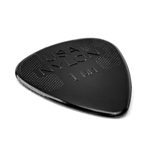 Jim Dunlop Nylon Standard Pick 1.0MM | Classic Nylon Tone & Precision (110 characters) thumbnail 4