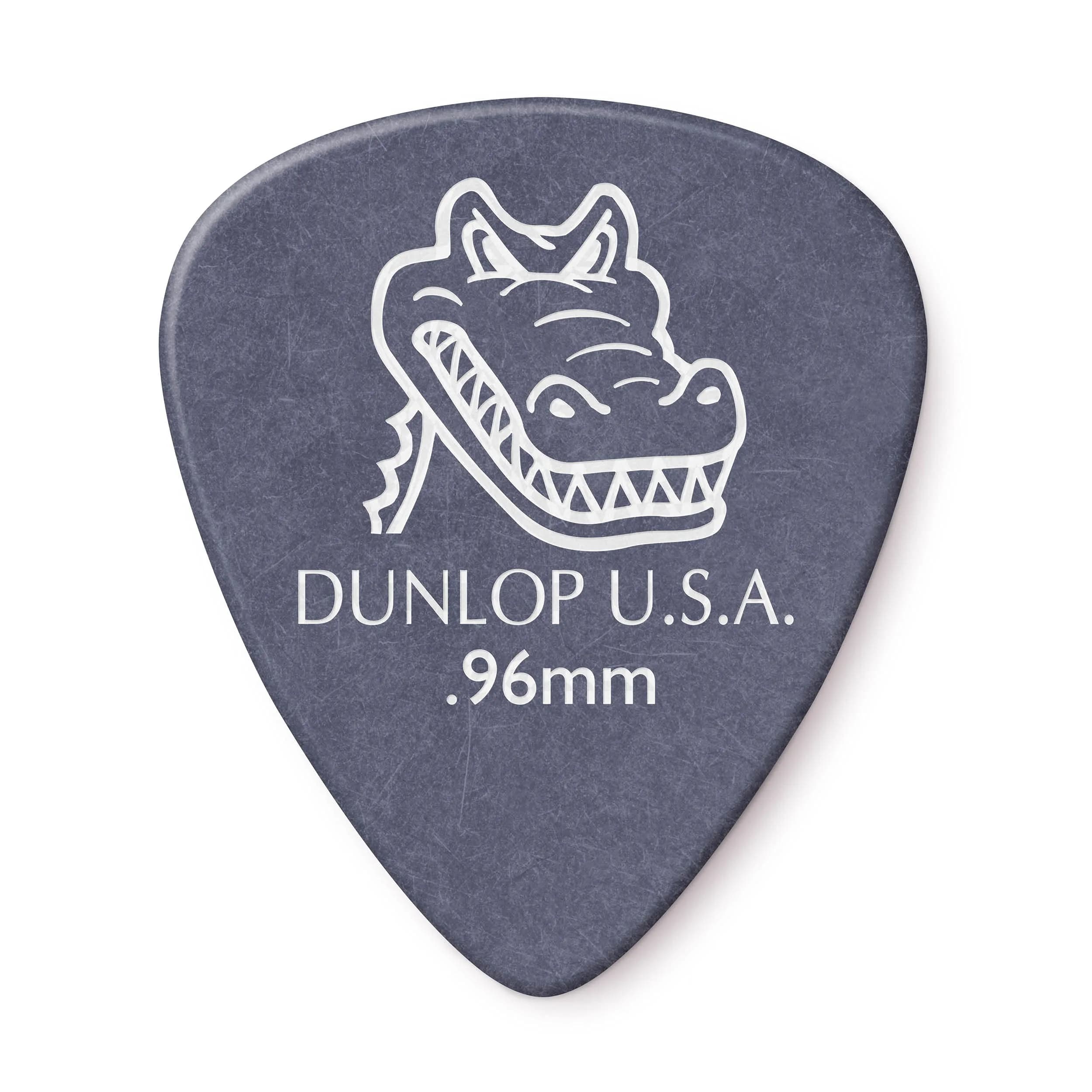 Jim Dunlop Gator Grip® Guitar Picks .96MM Violet Celluloid 12-Pack | Superior Control & Non-Slip Grip — Violet