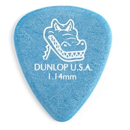 Jim Dunlop Gator Grip Pick 1.14MM Blue 12 Pack | Superior Control for Guitarists thumbnail 1