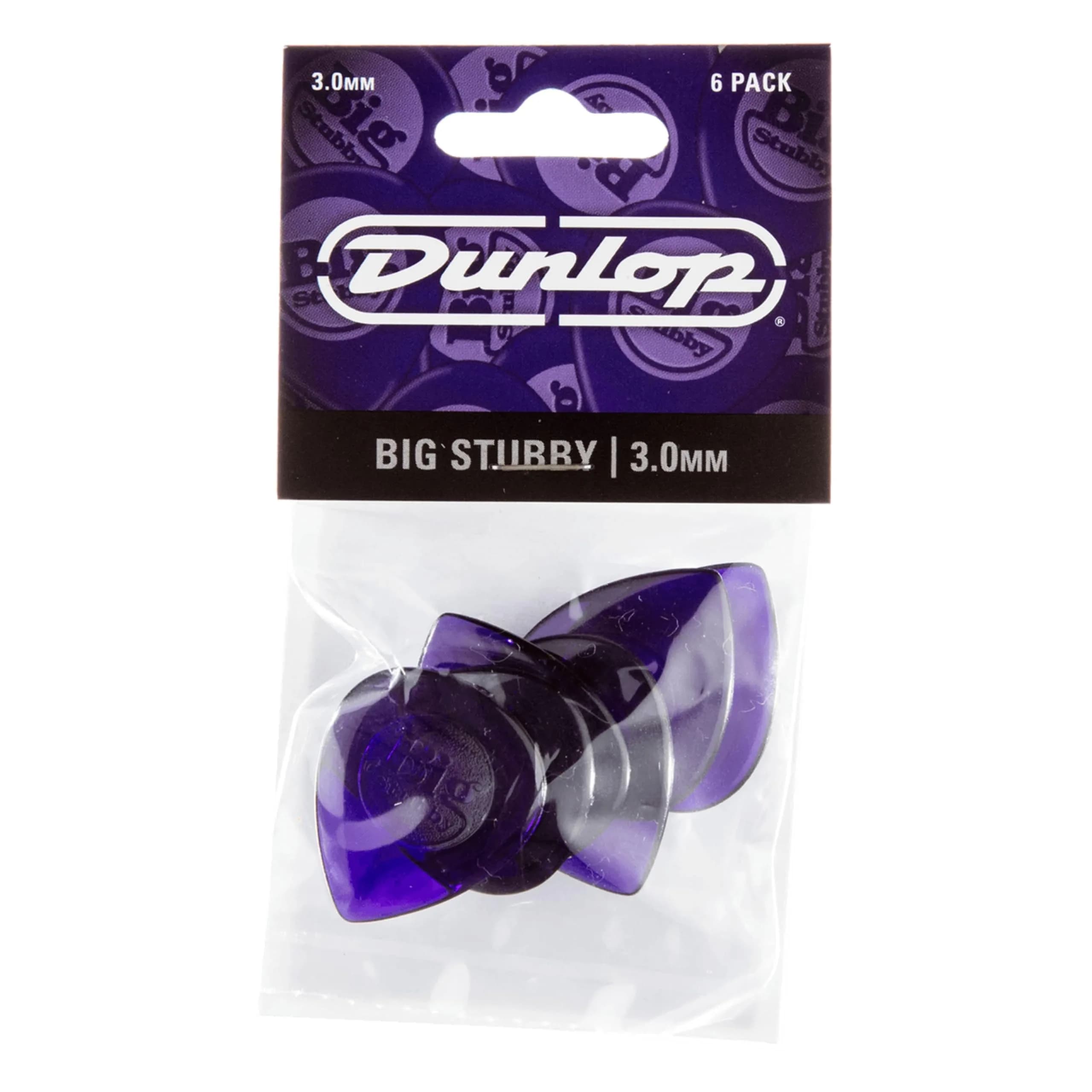 Jim Dunlop Big Stubby Guitar Picks 3.0mm (Pack of 24) | Positive Attack for Fast Licks - main product image