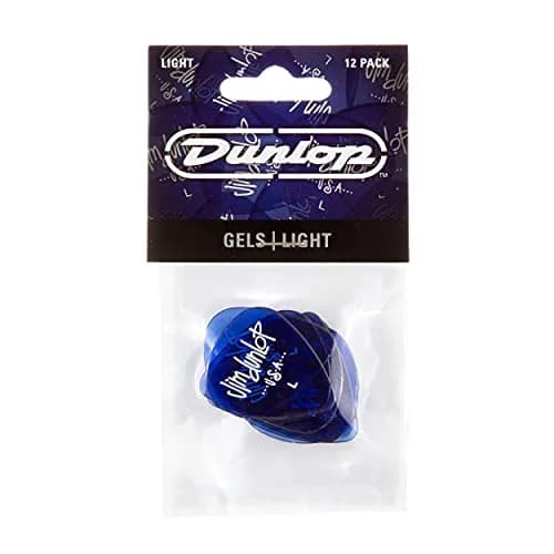 Jim Dunlop Gels Blue Light Pick - 12 Pack | Polycarbonate Guitar Picks for Strumming thumbnail 4