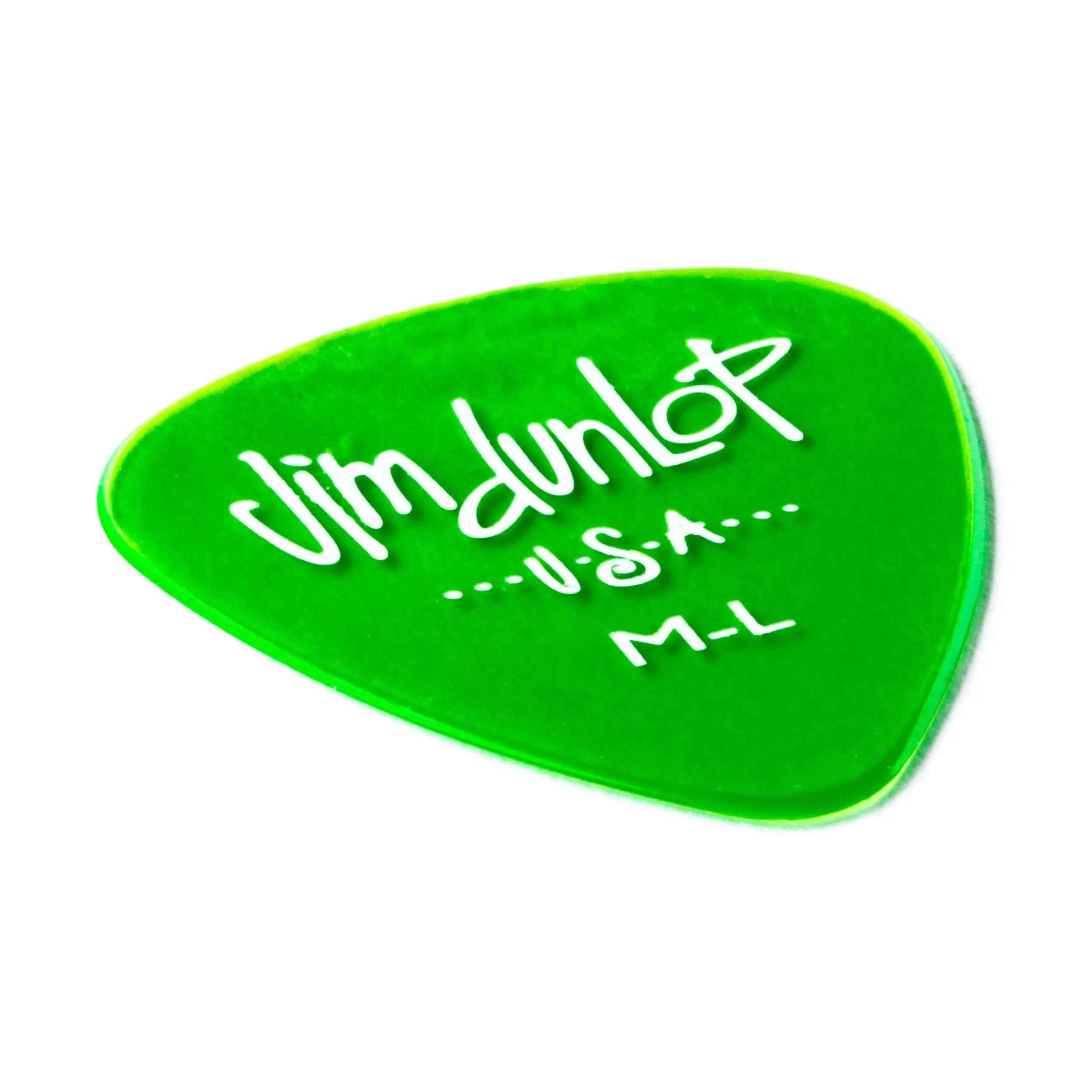 Jim Dunlop Gels Green Medium Light Pick 12 Pack | Durable Polycarbonate Guitar Picks - view 3