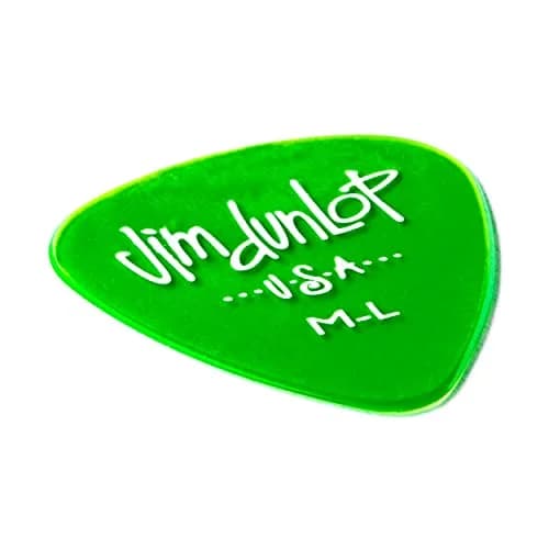 Jim Dunlop Gels Green Medium Light Pick 12 Pack | Durable Polycarbonate Guitar Picks thumbnail 3