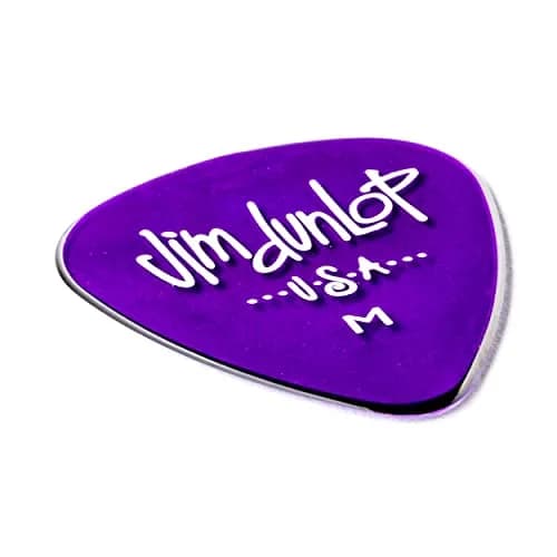 Jim Dunlop Gels Purple Medium Pick - 12 Pack | Durable Polycarbonate Plectrums for Guitar thumbnail 3