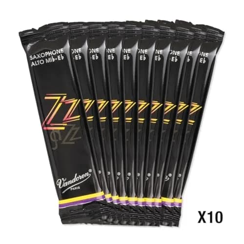 Vandoren SR413 Alto Sax ZZ Reeds Strength 3 (10 Pack) | Jazz Tone & Responsive Playability thumbnail 4