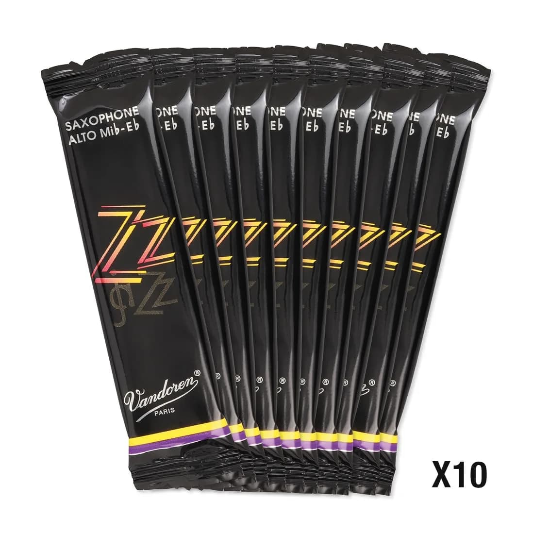 Vandoren ZZ Alto Sax Reeds Strength 3.5; Box of 10 | Jazz Tone & Response - view 3