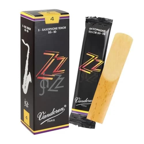 Vandoren SR424 Tenor Sax ZZ Reeds Strength 4 | Box of 5, Black Cane thumbnail 1