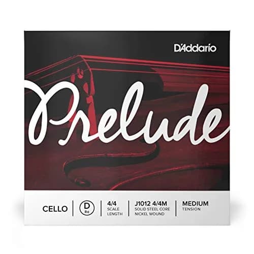 D'Addario Prelude Cello D String 4/4 Scale, Medium Tension | Warm Sound & Durable Steel Core thumbnail 1