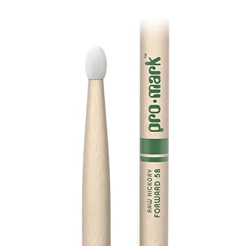 ProMark Classic Forward 5B Drumsticks, Nylon Tip, 16" Length, 0.590" Diameter | Hickory Wood, USA Made thumbnail 2