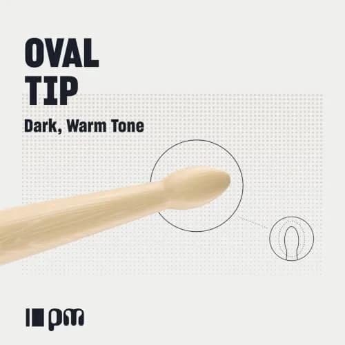 ProMark Hickory Drumsticks Nylon Tip | Classic, Forward 747, 16.25" thumbnail 4