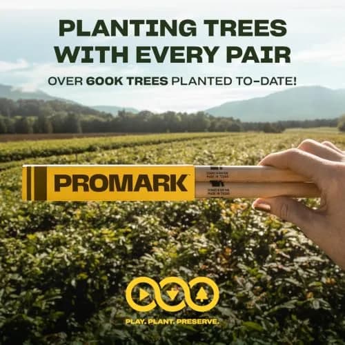 ProMark Hickory Drumsticks Nylon Tip | Classic, Forward 747, 16.25" thumbnail 5