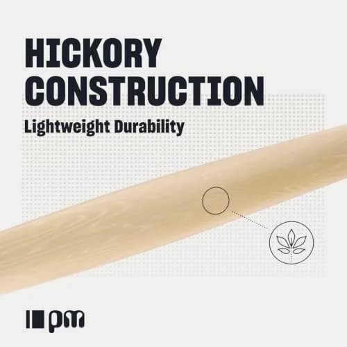 ProMark Hickory Drumsticks Nylon Tip | Classic, Forward 747, 16.25" thumbnail 2