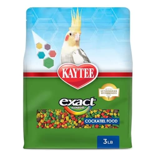 Kaytee Exact Rainbow Cockatiel Food 1.36 kg (3 lb) | Veterinarian Recommended Nutrition for Vibrant Plumage thumbnail 1