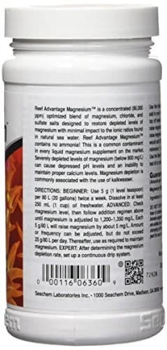 Seachem Reef Advantage Magnesium 300g | Restores Magnesium Levels in Saltwater Aquariums thumbnail 2