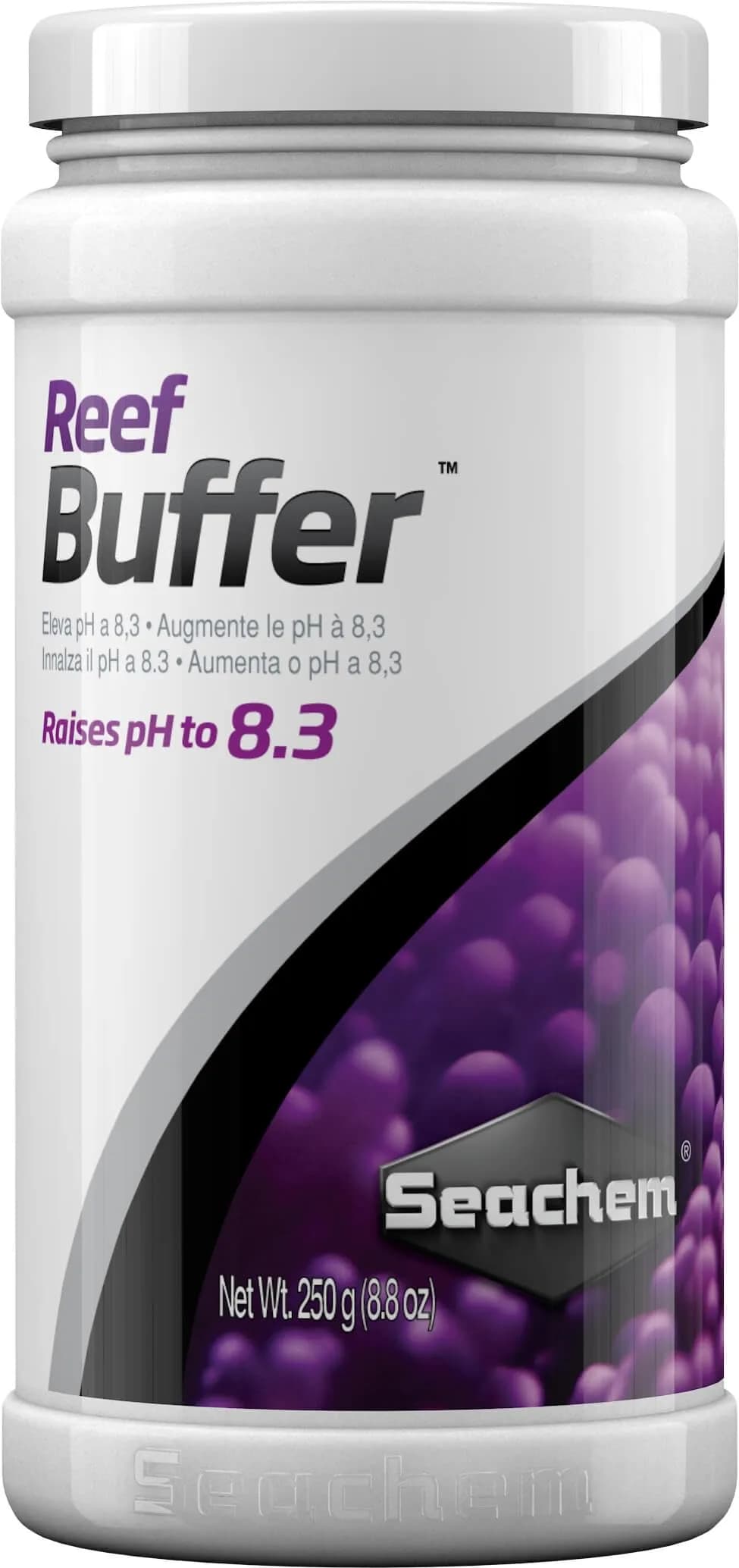Seachem Reef Buffer 250 g / 8.8 oz | Raises pH to 8.3 & stabilizes reef systems — Multi-colored