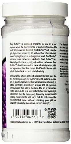 Seachem Reef Buffer 250 g / 8.8 oz | Raises pH to 8.3 & stabilizes reef systems thumbnail 2