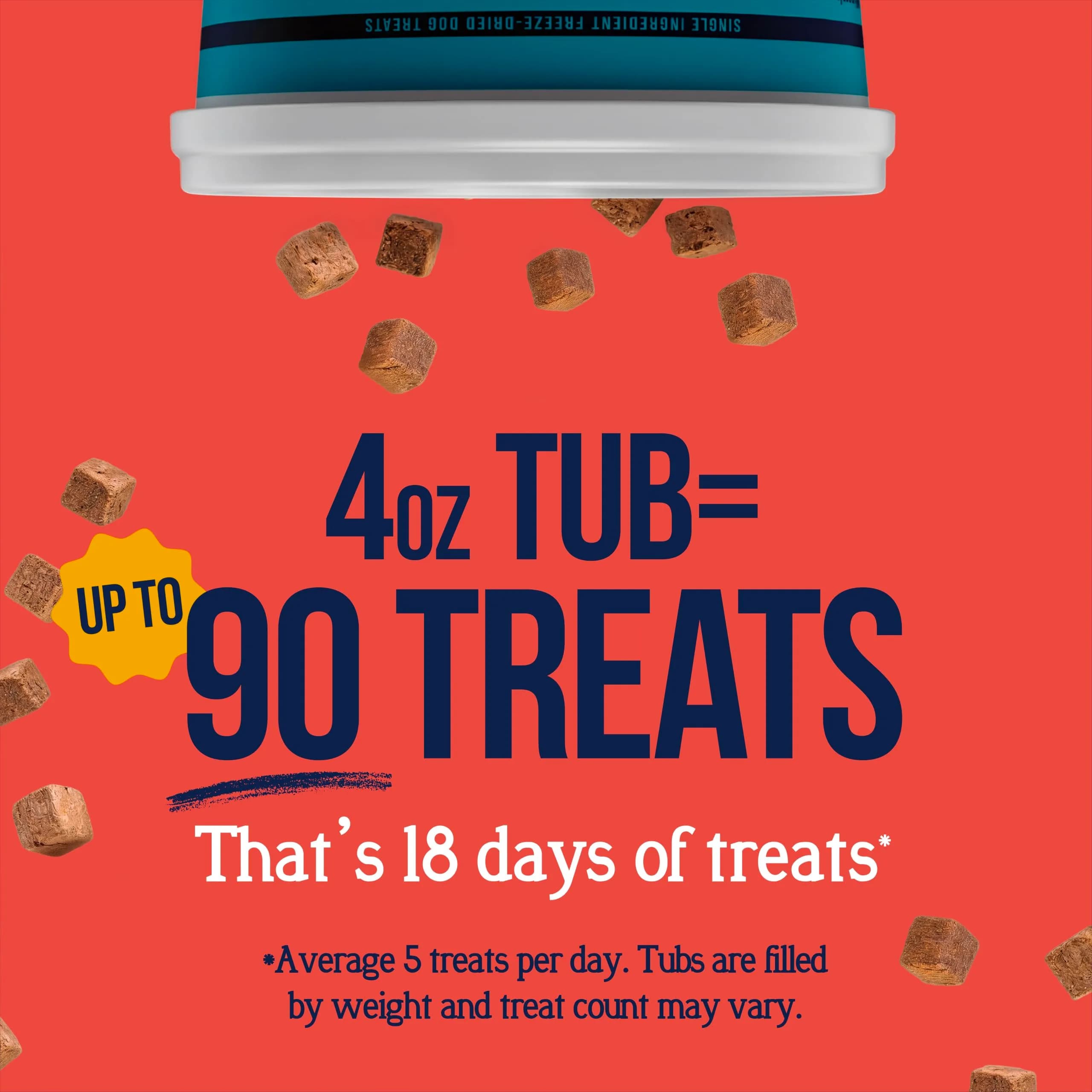Stewart Freeze Dried Beef Liver Dog Treats 4 oz (113 g) Tub | High Protein Training Reward - view 4
