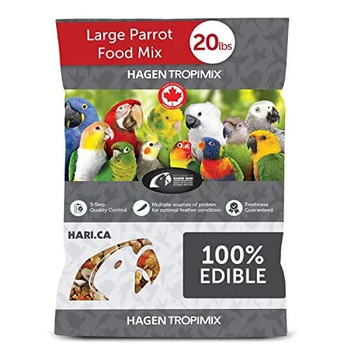 Hari Tropimix Bird Food, Large Parrot Food with Seeds, Fruit, 9.07kg (20 lb) | Supports Feather Growth & Vivid Colors thumbnail 1
