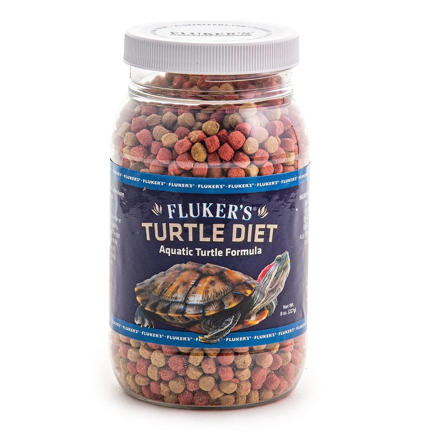 Fluker's Aquatic Turtle Diet Food Pellets 227 g (8 oz) | Balanced Nutrition for Freshwater Turtles - main product image