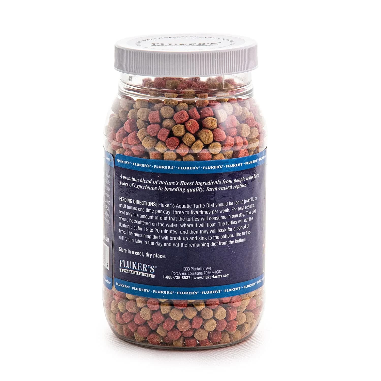 Fluker's Aquatic Turtle Diet Food Pellets 227 g (8 oz) | Balanced Nutrition for Freshwater Turtles - view 2