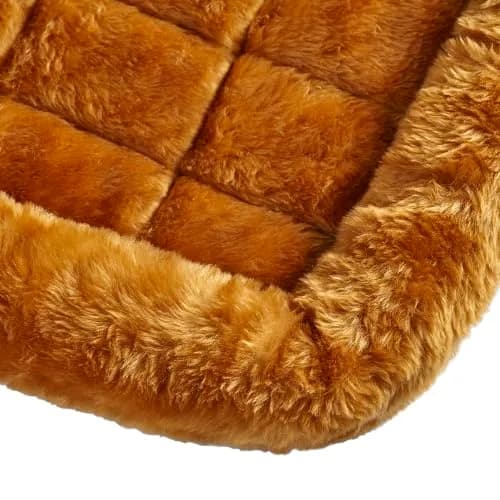 MidWest Homes for Pets QuietTime Bolster Dog Crate Bed 48" XL 122cm (47.84 x 29.53 x 3.15 inches) | Plush Faux Fur Comfort & Support thumbnail 5