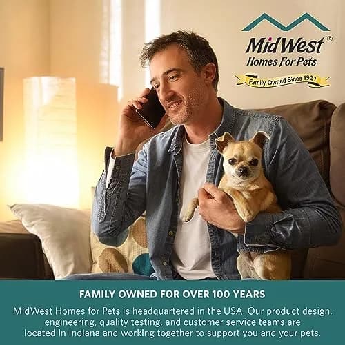MidWest Homes for Pets QuietTime Bolster Dog Crate Bed 122cm (48 Inch) | Plush Faux Fur Comfort for Extra-Large Breeds thumbnail 6